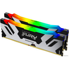 DDR5 64Gb KiTof2 PC-51200 6400MHz Kingston FURY Renegade RGB (KF564C32RSAK2-64) CL32-39-39 1.4v Silver/Black