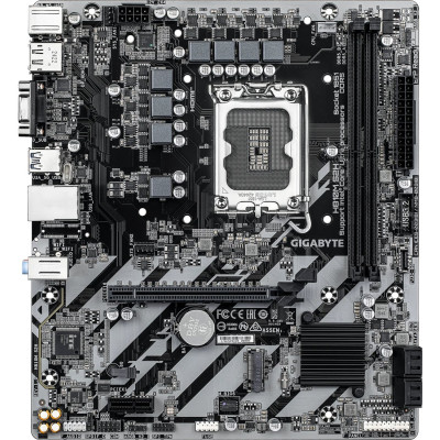 MB Gigabyte H810M S2H Soc-1851 (H810) PCI-Ex16 PCI-Ex1 M.2 1GbE LAN 2xARGB RAID 0/1/5/10 2xDDR5 6400MHz HDM+DPI+VGA mATX RTL