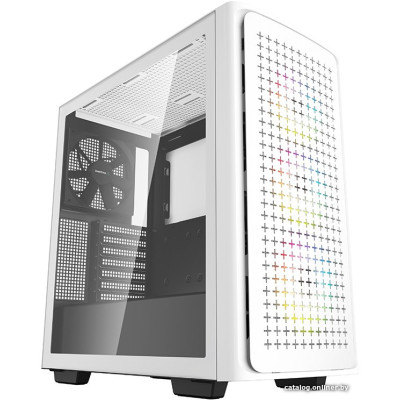 Корпус ATX Без БП Deepcool CK560 WH (R-CK560-WHAAE4-G-1) (Tempered Glass, 2xUSB-A 3.2 5Гбит/с, 1xUSB-C 3.2 5Гбит/с, 4x120mm ARGB FAN, HD Audio+Mic, 2x3.5