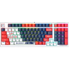 Клавиатура A4Tech Bloody S98 Sports Navy BLMS(игровая для ПК, механическая, Bloody BLMS Red, ход линейный, пластик, инте