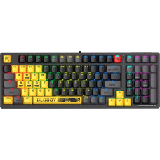 Клавиатура A4Tech Bloody S98 Sports Lime BLMS(игровая для ПК, механическая, Bloody BLMS Red, ход линейный, пластик, инте