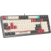 Клавиатура A4Tech Bloody S98 Pixels Red (игровая для ПК, механическая, Bloody BLMS Red Plus, ход линейный/тихие, пластик, интерфейс подключения - USB-A, кириллица: да, цвет серый/красный  )