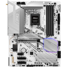 MB ASRock Z890 Pro RS WiFi White Soc-1851 (Z890) PCI-Ex16 2xPCI-Ex4 PCI-Ex1 4xM.2+M.2 (WiFi/BT) 2.5GbE LAN WiFi 6E BT 5.