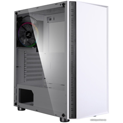 Корпус ATX Без БП Zalman R2 (Tempered Glass, 2xUSB 2.0, 1xUSB-A 3.2 5Гбит/с, 1x120mm FAN, HD Audio+Mic, VGA MAX 350mm, CPU MAX 162mm, пылевые фильтры) White