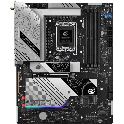 MB ASRock Z890 Taichi Lite Soc-1851 (Z890) 2xPCI-Ex16 6xM.2+M.2 (WiFi/BT) 2.5+5GbE LAN WiFi 7 BT 5.4 3xARGB+RGB RAID 0/1/5/10 4xDDR5 9600MHz+ 2xType-C+HDMI ATX RTL