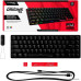 Клавиатура HyperX Alloy Origins 65 (4P5D6AA#ABA) (игровая для ПК, механическая, HyperX Red, ход линейный, полностью металлическая, интерфейс подключения - USB-A, подсветка, кириллица: да, цвет черный)