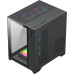 Корпус MicroATX Без БП GameMax Infinity Mini (Tempered Glass, 1USB3.0*1+2xUSB2.0, HD Audio+Mic, 7x120mm ARGB Fan is not on, VGA MAX 330mm, CPU MAX 155mm, пылевые фильтры) Black