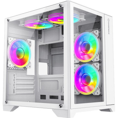 Корпус MicroATX Без БП GameMax Infinity Mini (Tempered Glass, USB3.0*1+2xUSB2.0, HD Audio+Mic, 7x120mm ARGB Fan is not o