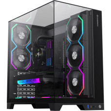 Корпус ATX Без БП GameMax Infinity Pro BK (Куб,Tempered Glass, USB3.0*1+1xType-C Gen2, HD Audio+Mic,2*PWM/ARGB FAN (FN12