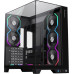 Корпус ATX Без БП GameMax Infinity Pro BK (Куб,Tempered Glass, USB3.0*1+1xType-C Gen2, HD Audio+Mic,2*PWM/ARGB FAN (FN12