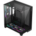 Корпус ATX Без БП GameMax Infinity Pro BK (Куб,Tempered Glass, USB3.0*1+1xType-C Gen2, HD Audio+Mic,2*PWM/ARGB FAN (FN12