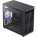 Корпус MicroATX Без БП GameMax F35 BW (Tempered Glass(Plastic+ Dust Mesh+Woodgrain Decoration), USB3.0*2+TYPE-C(GEN2), Combo Audio 3*120MM ARGB PWM Fan(FN12A-S5), V5.0 ARGB PWM HUB, VGA MAX 350mm, CPU MAX 169mm, пылевые фильтры) Black