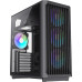 Корпус ATX Без БП GameMax F45 BK (BW) (Tempered Glass(Plastic+ Dust Mesh+Woodgrain Decoration), USB3.0*2+TYPE-C(GEN2), Combo Audio 4*120MM ARGB PWM Fan(FN12A-S5), V5.0 ARGB PWM HUB, VGA MAX 350mm, CPU MAX 169mm, пылевые фильтры) Black