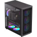 Корпус ATX Без БП GameMax F45 BK (BW) (Tempered Glass(Plastic+ Dust Mesh+Woodgrain Decoration), USB3.0*2+TYPE-C(GEN2), Combo Audio 4*120MM ARGB PWM Fan(FN12A-S5), V5.0 ARGB PWM HUB, VGA MAX 350mm, CPU MAX 169mm, пылевые фильтры) Black