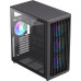 Корпус ATX Без БП GameMax F45 BK (BW) (Tempered Glass(Plastic+ Dust Mesh+Woodgrain Decoration), USB3.0*2+TYPE-C(GEN2), Combo Audio 4*120MM ARGB PWM Fan(FN12A-S5), V5.0 ARGB PWM HUB, VGA MAX 350mm, CPU MAX 169mm, пылевые фильтры) Black