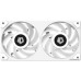 Вентилятор 120mm ID-Cooling ICEFAN 240 ARGB SNOW (НАБОР 2 в 1) 120x120x27мм (PWM, dual ball, RGB, 900-2000об/мин) BOX