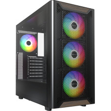 Корпус ATX Без БП Montech XR Wood (MNT-XR Wood-B) (Tempered Glass, natural wood material with, USB3.0*2, Type-C*1, 4x120