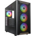 Корпус ATX Без БП Montech XR Wood (MNT-XR Wood-B) (Tempered Glass, natural wood material with, USB3.0*2, Type-C*1,  4x120mm ARGB, HD Audio+Mic, VGA MAX 420mm, CPU MAX 175mm, пылевые фильтры) Black
