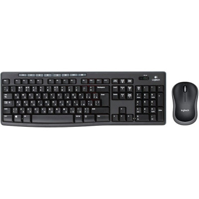Комплект БЕСПРОВОДНОЙ Клавиатура + мышь Logitech MK270 Black (920-004518) (мышь беспроводная радио (сенсор оптический), клавиатура радио, цвет черный)