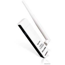 Wi-Fi Сетевой USB-адаптер TP-Link TL-WN722N (USB 2.0 Type-A, 802.11n (Wi-Fi 4), до 150 Mbps, 802.1X, антенна 4 dBi, цвет