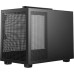 Корпус mini-ITX Без БП Deepcool CH160 (R-CH160-BKNGI0-G-1) (Tempered Glass, MESH сетка, 2xUSB 3.0, 1xType-C, HD Audio+Mic, VGA MAX 305mm, CPU MAX 172mm, пылевые фильтры) Black
