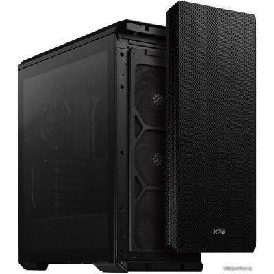 Корпус ATX Без БП ADATA XPG DEFENDER Black (DEFENDER-BKCWW) (Tempered Glass, USB 3.2 Gen 1 Type-A х 2, 3x140mm FAN, HD Audio+Mic, VGA MAX 380mm, CPU MAX 170mm, пылевые фильтры) Black