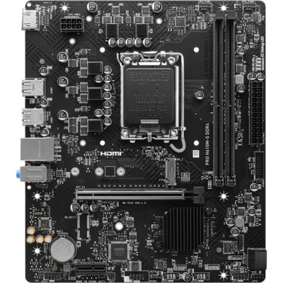 MB MSI PRO H610M-S DDR4 Soc-1700 (H610) PCI-Ex16 PCI-Ex1 M.2 1GbE LAN 2xDDR4 3200MHz+ HDMI mATX RTL