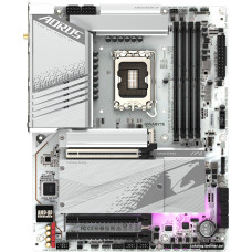 MB Gigabyte Z790 AORUS ELITE AX ICE (Z790 A ELITE AX ICE) Soc-1700 (Z790) 3xPCI-Ex16 4xM.2 2.5GbE LAN WiFi 6E BT 5.3 2xA