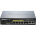 Коммутатор D-Link DGS-1008P/F3A (неуправляемый, с 4PoE+ 60W, настольный/стоечный, матрица 16 Гбит/с, 11.9 Mpps, 8xGbit)