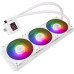 Система водяного охлаждения Thermalright Frozen Warframe SE 360 White (F-WFRAME-SE-360-WH-ARGB) / (LGA115X/1200/1700/2011/2066/AM4/AM5) / LCD Display / 360mm / 3x120mm / White