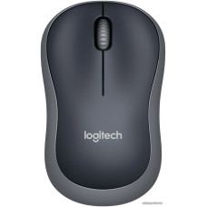Мышь беспроводная Logitech M185 (910-002252) 3btn+Roll, Black/Grey, mini-приёмник, USB, RTL (ноутбучная мышь для ПК, рад