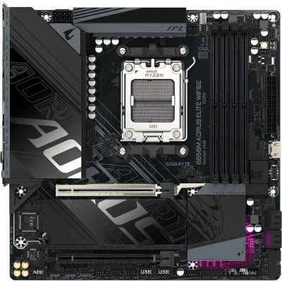 MB Gigabyte B850M AORUS ELITE WIFI6E (B850M A ELT WF6E) Soc-AM5 (B850) 2xPCI-Ex16 2xM.2  2.5GbE LAN WiFi 6E BT 5.3 3xARGB+RGB RAID 0/1/10 4xDDR5 8200MHz+ DP+HDMI(Front) ATX RTL