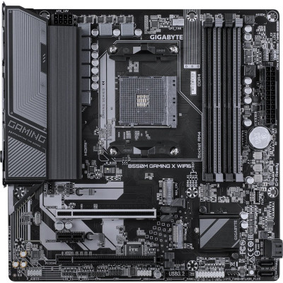 MB Gigabyte B550M GAMING X WIFI6 Soc-AM4 (B550) 2xPCI-Ex16 PCI-Ex1 2xM.2 1GbE LAN Wi-Fi 6 BT 5.3 2xARGB+3xRGB RAID 0/1/10 4xDDR4 3200MHz+ DP+HDMI mATX RTL