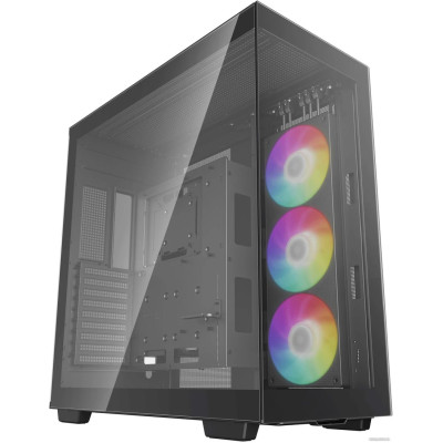 Корпус ATX Без БП Deepcool CH780 (R-CH780-BKADE41-G-1) (Tempered Glass, 1xUSB-A 3.2 5Гбит/с, 1xUSB-C 3.2 5Гбит/с, 3x120mm ARGB Fan, HD Audio+Mic, 2x3.5