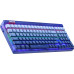 Клавиатура Redragon Garen Pro  (71745) (игровая для ПК, механическая, Redragon Purple, ход тактильный, пластик, интерфейс подключения - USB-A/радио/Bluetooth, кириллица: да, цвет прозрачный/синий )