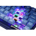 Клавиатура Redragon Garen Pro  (71745) (игровая для ПК, механическая, Redragon Purple, ход тактильный, пластик, интерфейс подключения - USB-A/радио/Bluetooth, кириллица: да, цвет прозрачный/синий )