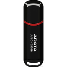 USB3.2 256Gb ADATA UV150 (AUV150-256G-RBK) USB 3.2 Type-A, пластик, с колпачком, черный