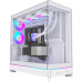 Корпус ATX Без БП Montech HS02 Pro W (MNT-HS02 Pro-W) (Tempered Glass, 1xUSB 2.0, 1xUSB-A 3.2 5Гбит/с, 4x120mm ARGB FAN, ARGB PWM Fan Controller, HD Audio+Mic, VGA MAX 400mm, CPU MAX 168mm, пылевые фильтры) White