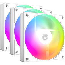 Вентилятор 120mm ID-Cooling AS-120-ARGB-W TRIO (НАБОР 3 в 1) 120x120x25мм (20шт./кор, PWM, резиновые углы, белый, 300-20