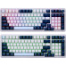 Клавиатура Redragon Eisa Pro (72299) (игровая для ПК/для компьютеров Apple, механическая, Outemu Brown, ход тактильный/тихие, пластик, интерфейс подключения - USB-A/радио/Bluetooth, подсветка, кириллица: да, цвет белый/темно-синий)