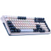Клавиатура Redragon Eisa Pro (72299) (игровая для ПК/для компьютеров Apple, механическая, Outemu Brown, ход тактильный/тихие, пластик, интерфейс подключения - USB-A/радио/Bluetooth, подсветка, кириллица: да, цвет белый/темно-синий)