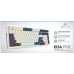 Клавиатура Redragon Eisa Pro (72299) (игровая для ПК/для компьютеров Apple, механическая, Outemu Brown, ход тактильный/тихие, пластик, интерфейс подключения - USB-A/радио/Bluetooth, подсветка, кириллица: да, цвет белый/темно-синий)