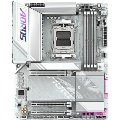 MB Gigabyte X870E AORUS ELITE WIFI7 ICE (X870E A ELITE WF7 ICE) Soc-AM5 (X870E) 3xPCI-Ex16 4xM.2 2.5GbE LAN Wi-Fi 7 BT 5.4 3xARGB+RGB RAID 0/1/10 4xDDR5 8200MHz+ HDMI+2xUSB Type-C+HDMI(Front) ATX White RTL