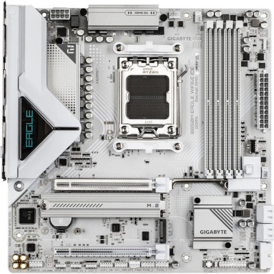 MB Gigabyte B850M EAGLE WIFI6E ICE (B850M EAGLE WF6E ICE) Soc-AM5 (B850) 2xPCI-Ex16 2xM.2  2.5GbE LAN WiFi 6E BT 5.3 3xARGB+RGB RAID 0/1/10 4xDDR5 8200MHz+ 2xDP+HDMI mATX White RTL