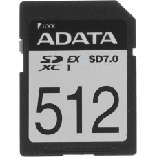 SDXC 512 Gb ADATA Premier Extreme (ASD512GEX3L1-C) (512 ГБ, класс 10, UHS-I (класс U3), запись - 700 Мбайт/сек, чтение -