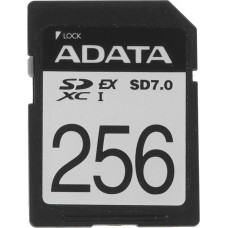 SDXC 256Gb ADATA Premier Extreme (ASD256GEX3L1-C)(256 ГБ, класс 10, UHS-I (класс U3), запись - 700 Мбайт/сек, чтение - 8
