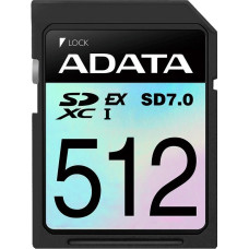 SDXC 512 Gb ADATA Premier Extreme (SD512GEX3L2-C) (512 ГБ, класс 10, UHS-I (класс U3), запись - 1200 Мбайт/сек, чтение -