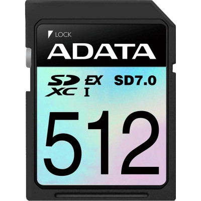 SDXC 512 Gb ADATA Premier Extreme (SD512GEX3L2-C) (512 ГБ, класс 10, UHS-I (класс U3), запись - 1200 Мбайт/сек, чтение - 1600 Мбайт/сек)
