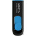 USB3.0 512Gb ADATA UV128 (AUV128-512G-RBE) пластик, выдвижной разъем, черный/голубой