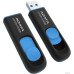 USB3.0 512Gb ADATA UV128 (AUV128-512G-RBE) пластик, выдвижной разъем, черный/голубой